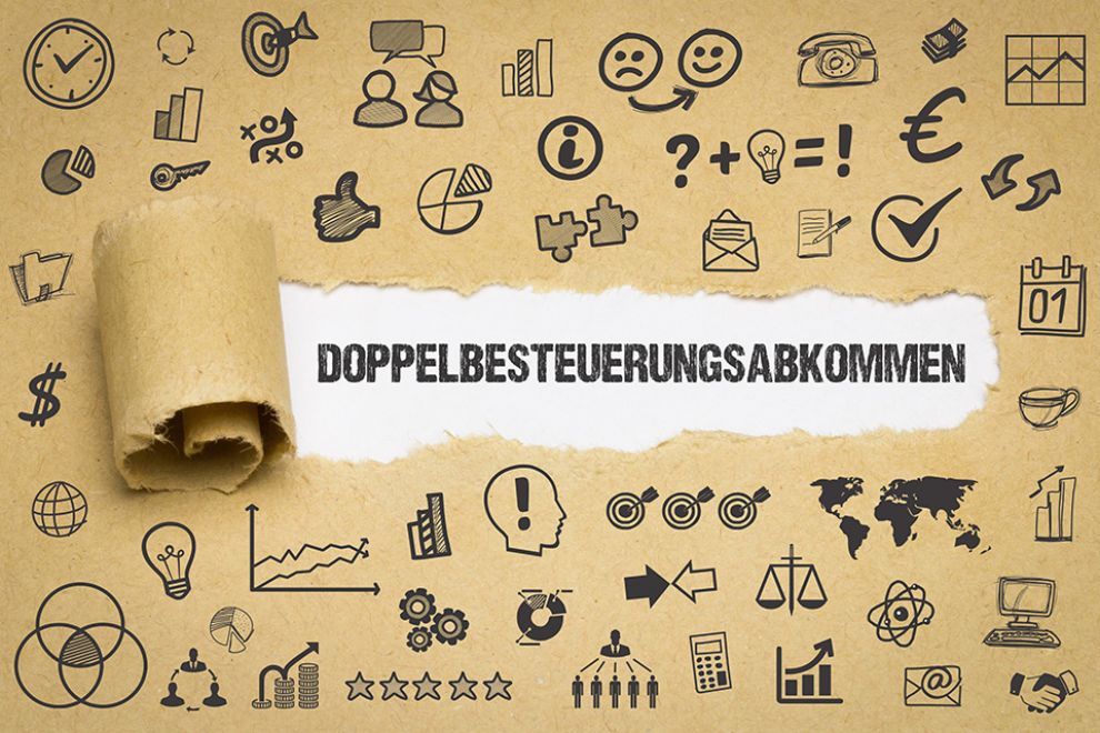 Schriftzug Doppelbesteuerungsabkommen