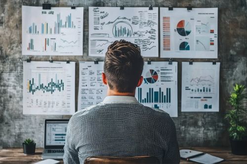 Foto: Mann prüft Finanzdaten